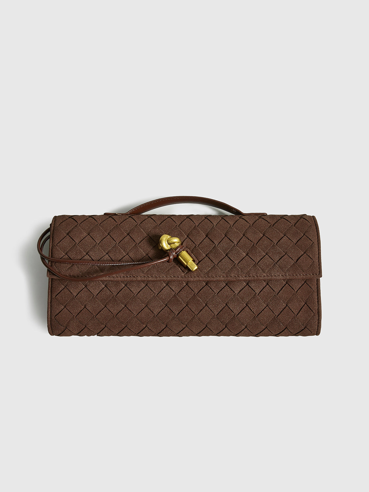 Noémie Suede Clutch Bag