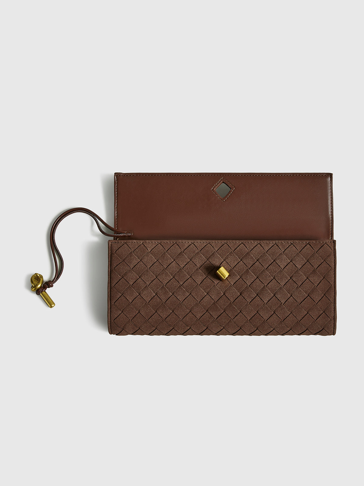 Noémie Suede Clutch Bag