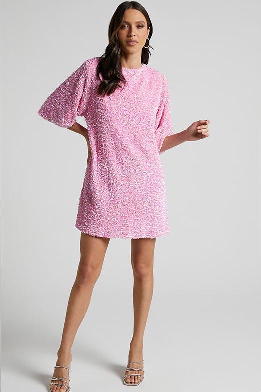 Melisande Sequin Backless Mini Dress